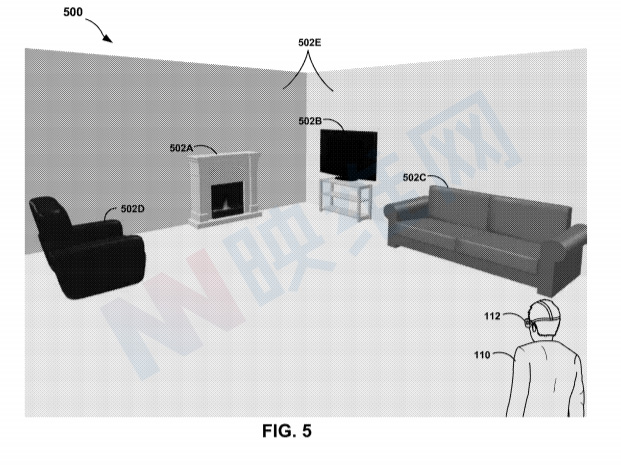Facebook专利介绍如何将真实环境沙发、电视等融合映射至VR虚拟环境