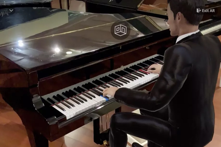 《AR Pianist》登陆苹果商店，让虚拟音乐家为你弹钢琴