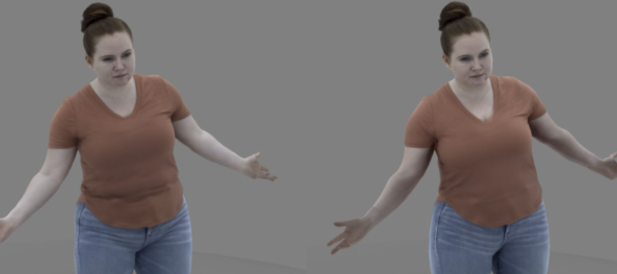 Facebook探索为AR/VR构建高质量几何外观的全身化身模型