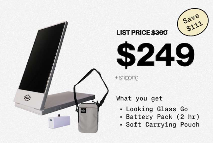 Looking Glass 发布3D数字相框Looking Glass Go