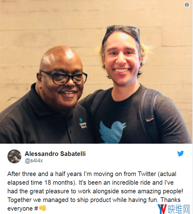 Twitter AR/VR部门总监宣布离职