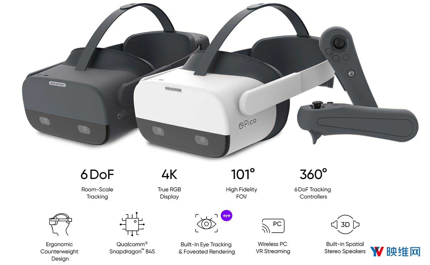 参数公布，Pico一体式VR头显Neo 2亮相CES 2020