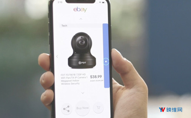 利用ARkit，eBay用头部运动控制iPhone X屏幕进行购物