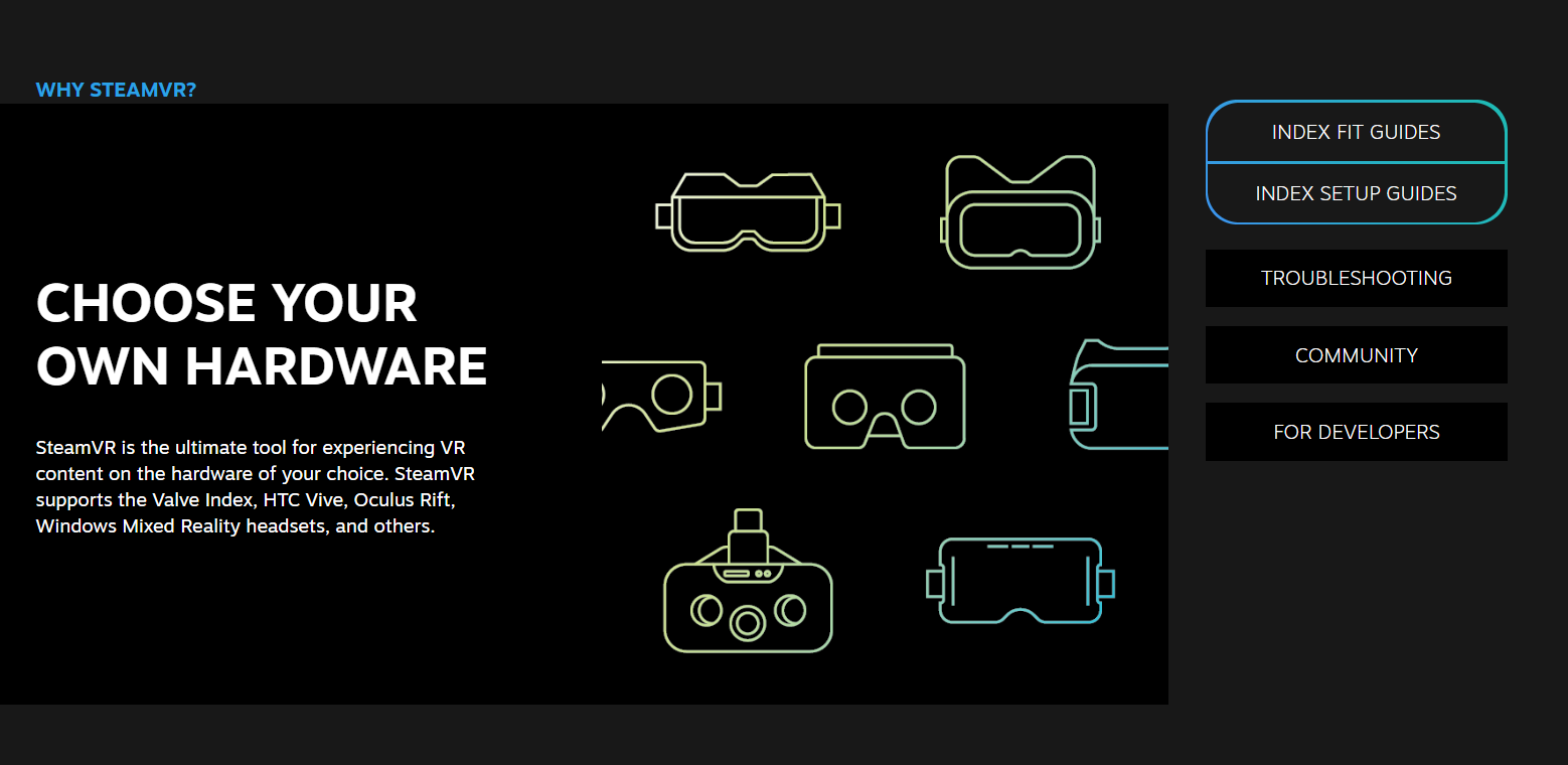 全新SteamVR官网上线，HTC Vive元素难见踪影