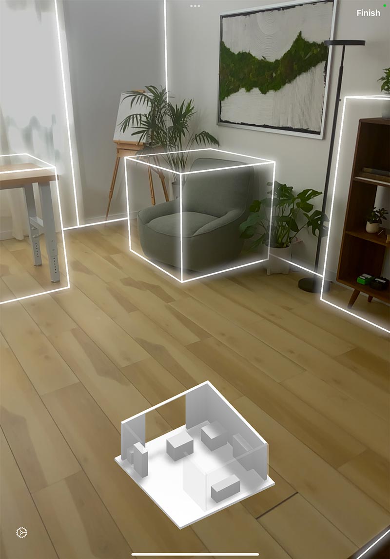苹果发布ARKit工具RoomPlan，支持扫描建模房间3D平面图