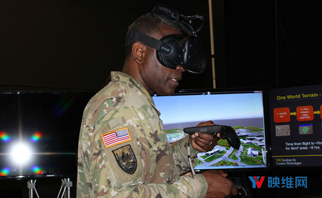 在VR中训练士兵，美国陆军构建大型VR模拟战场STE人造训练环境