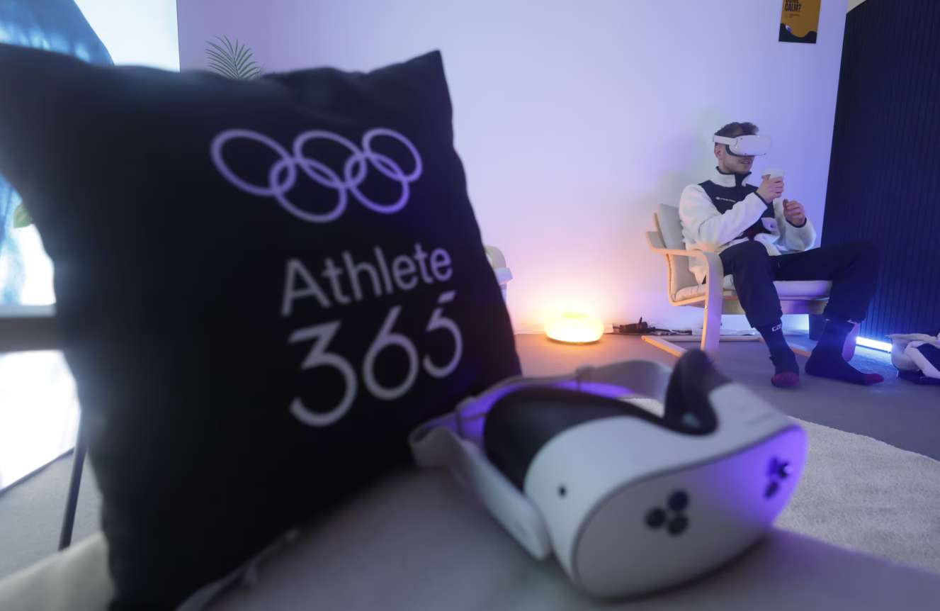 米兰奥运村VR冥想区成热门打卡点，单日体验人数近百