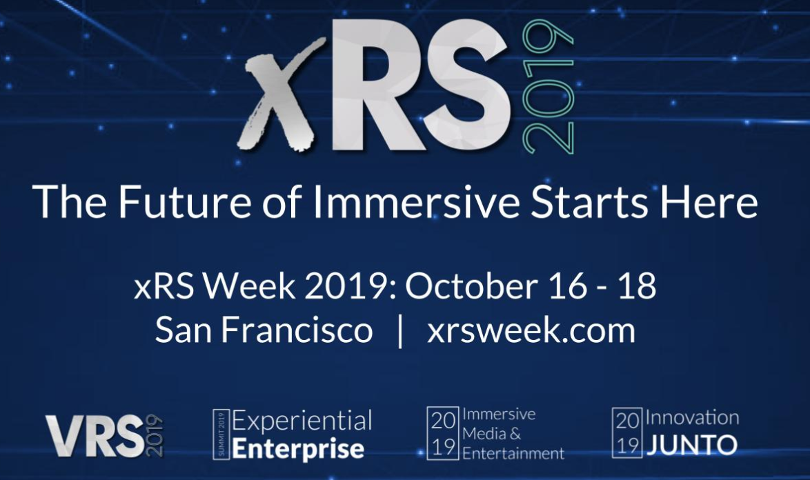 XR战略大会xRS 2019大会将于10月在旧金山举行