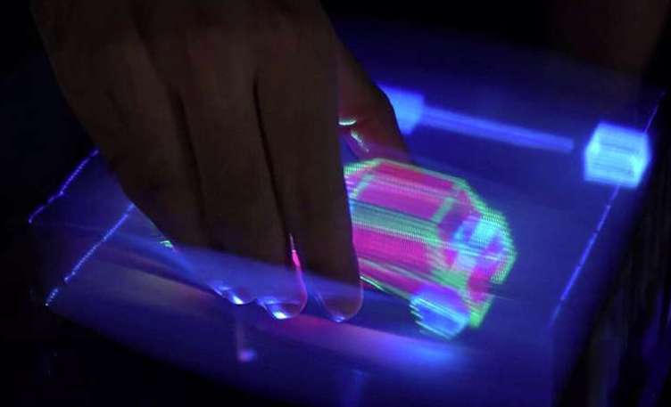 西班牙科学家研发可触控空中全息显示技术