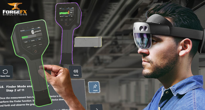ForgeFX基于HoloLens 2为美国防部开发化学、生物、放射、核探测设备训练模拟器