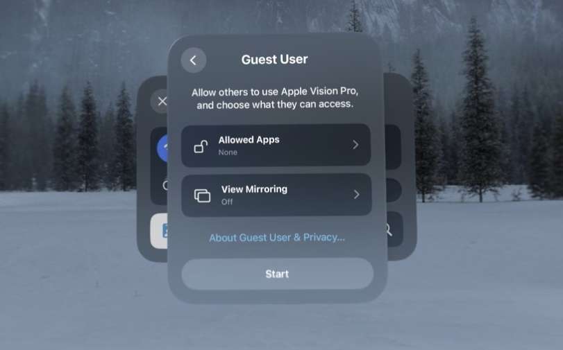 iOS 18.2可通过iPhone控制Apple Vision Pro访客模式