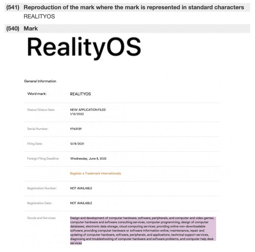 苹果XR专用系统RealityOS已申请商标，有望在6月WWDC大会亮相