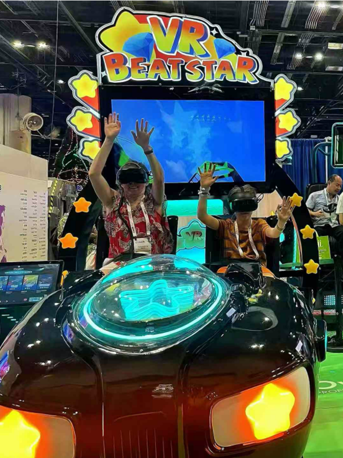 大朋VR亮相全球最大游乐设备行业展览会，VR无人自助游艺街机火爆全场