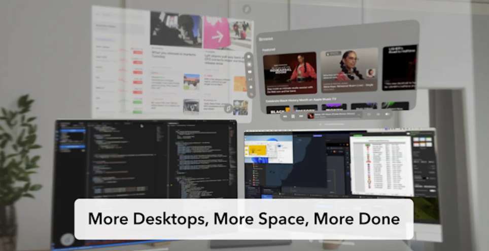 热门办公应用Duet Display和Screens正式支持Vision Pro
