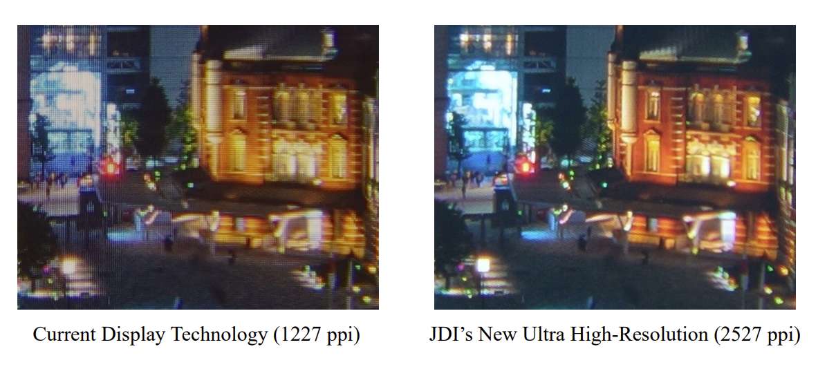日本 JDI 宣布 2527 ppi 低成本玻璃基板VR显示器