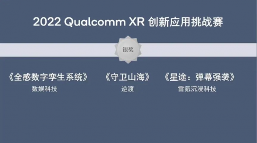持续布局元宇宙！数娱科技荣获2022 Qualcomm XR 创新应用挑战赛银奖