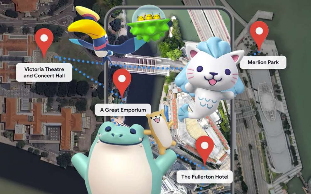 谷歌与与新加坡旅游局合作开发的AR体验