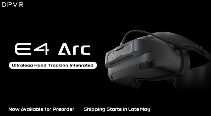 大朋VR发布PCVR头显E4 Arc，提供手部追踪交互操作
