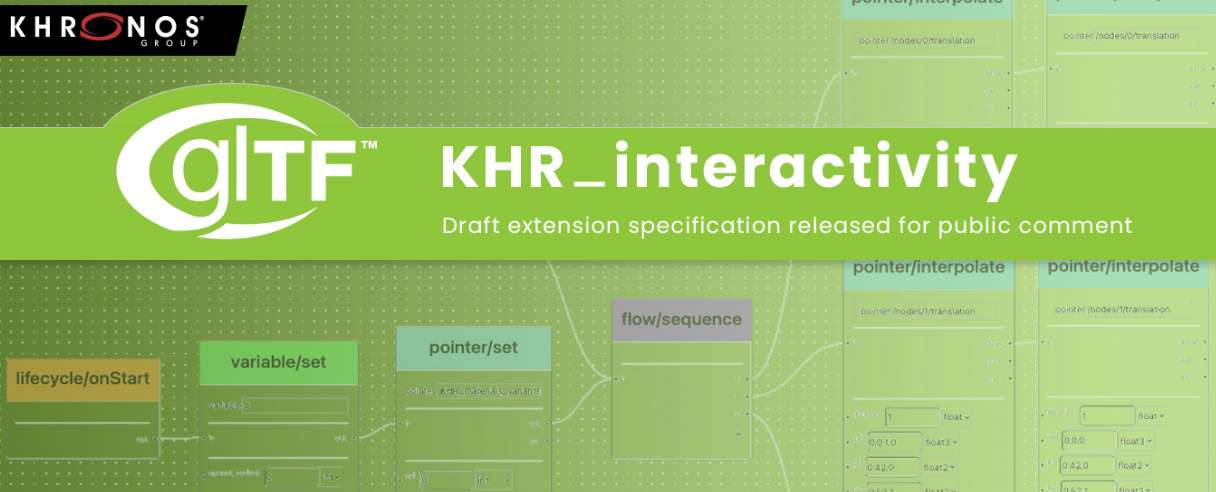 Khronos开放glTF 2.0 Interactivity Extension 规范草案