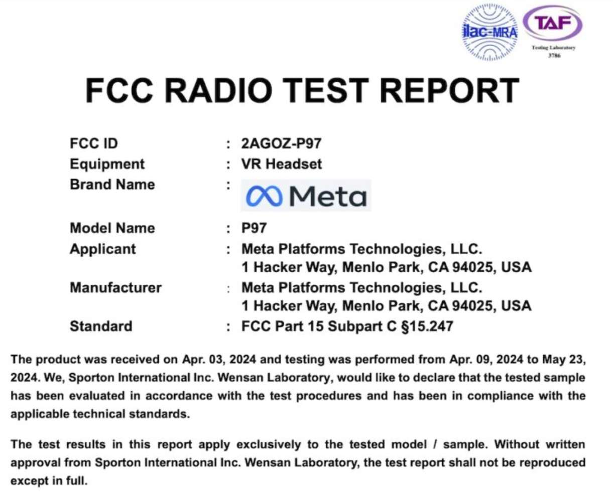 Meta Quest 3S已通过美国FCC认证，预计月底Connect大会发布