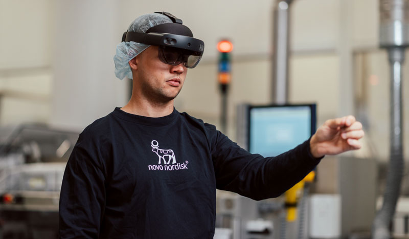 Novo Nordisk用HoloLens 2助力全球工厂生物制药生产