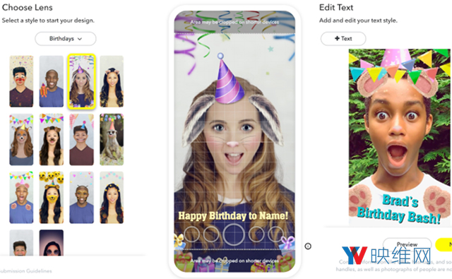 单价10美元起，Snapchat推出定制化AR贴纸效果