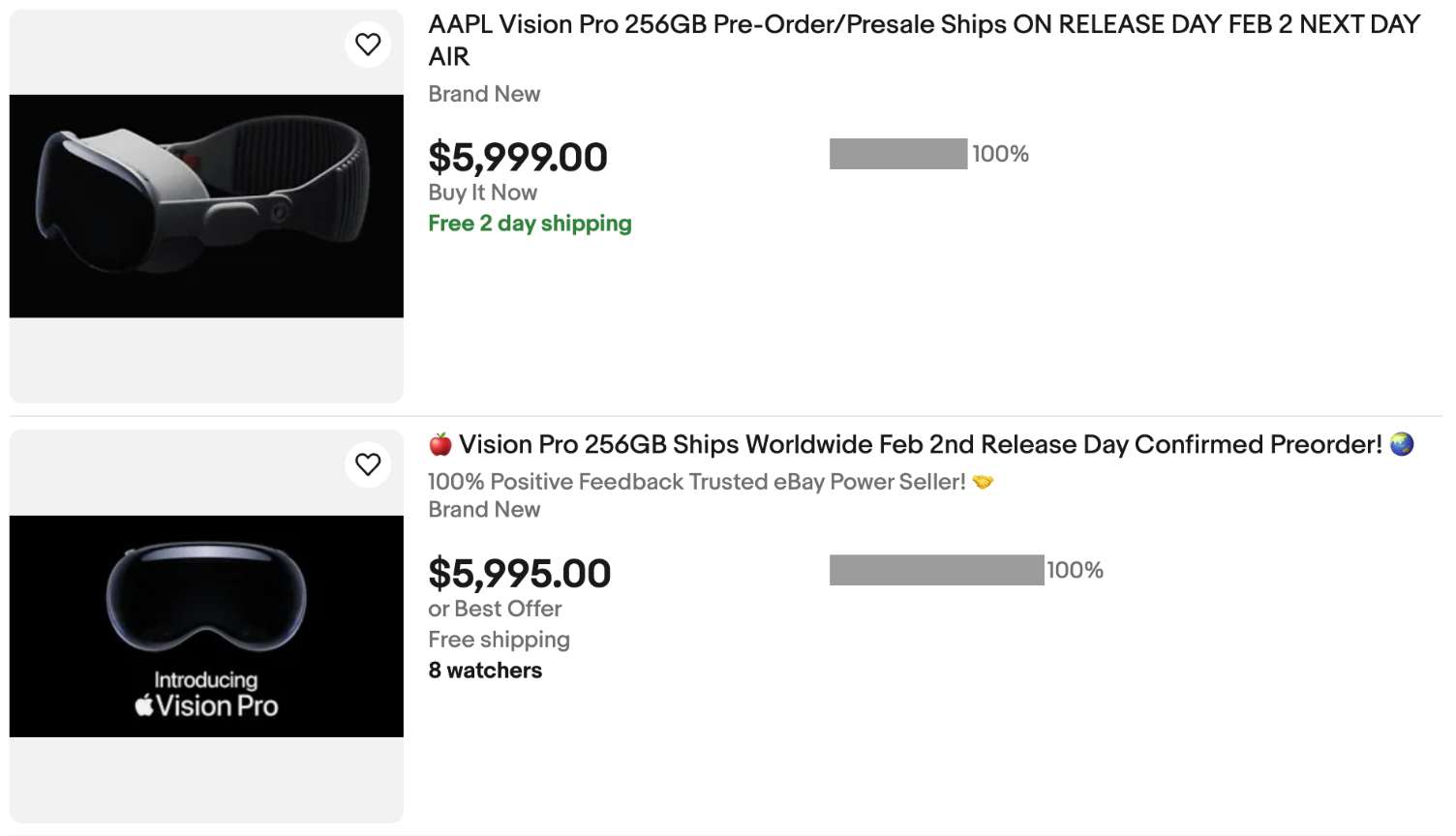报告称美国黄牛用机器人抢购数千台Vision Pro，翻倍价在eBay转卖