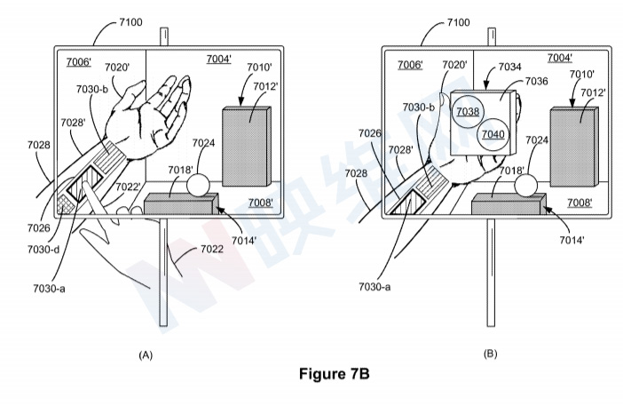 苹果专利探索将手部前臂作为AR/VR控制交互虚拟界面
