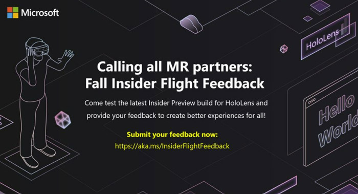 微软为HoloLens 2发布了Fall Insider Flight Preview预览版