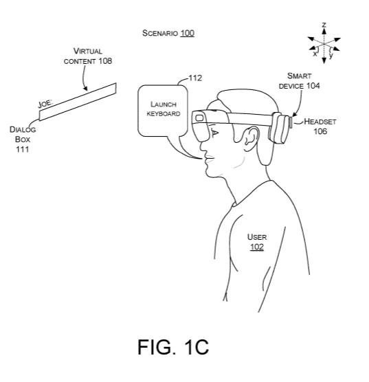 微软专利分享：为AR/VR设备提供更快速准确的虚拟键盘触感交互