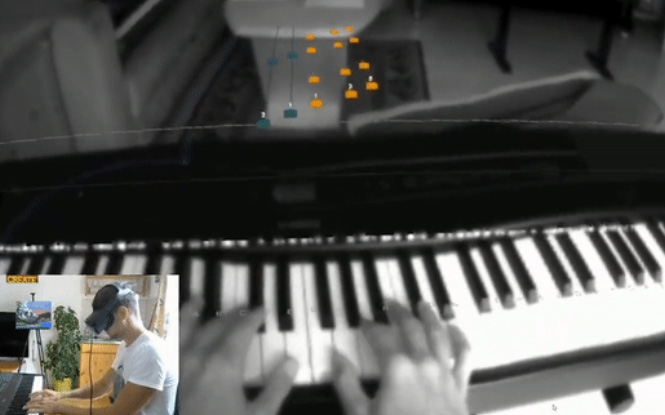 开发者利用Quest Passthrough API制作弹钢琴游戏