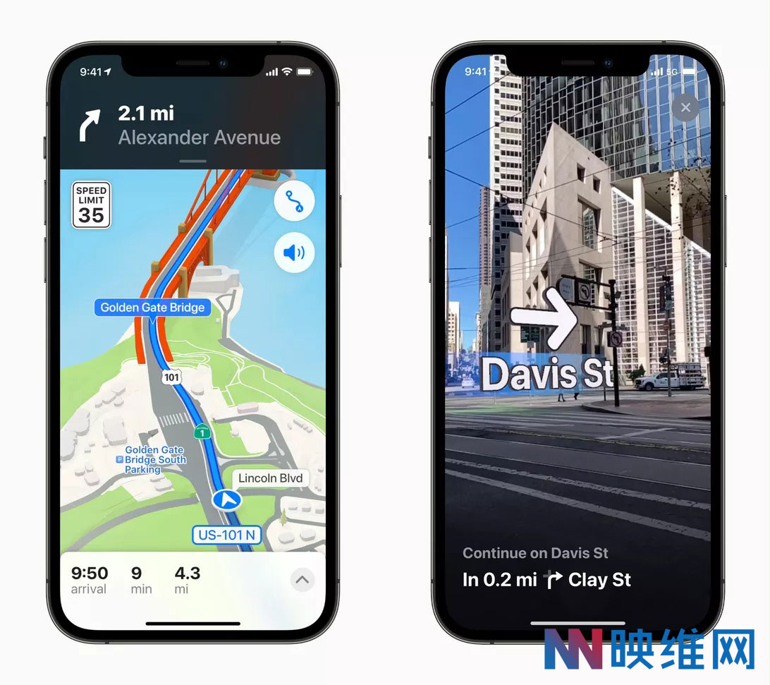 iOS 15版苹果地图正式纳入了AR导航