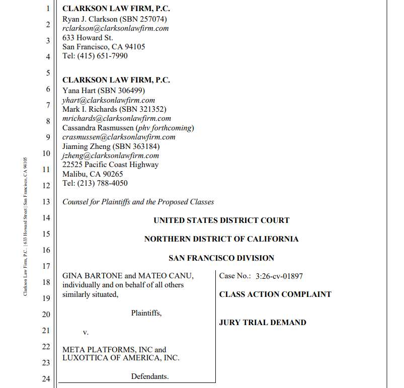 “裸体、如厕、性行为”全被看光？Meta智能眼镜因隐私问题遭起诉