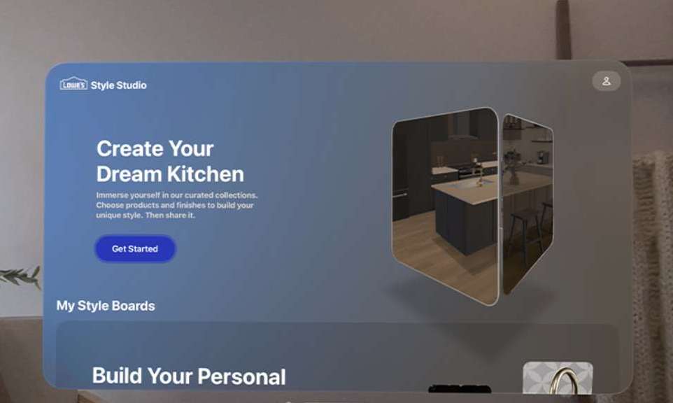 Lowe’s在加州门店推出Vision Pro厨房设计应用