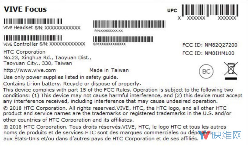 或提前登陆西方市场，Vive Focus已通过美国FCC批准
