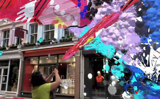 Snap用AR涂鸦伦敦街区，变成七彩斑斓的数字世界