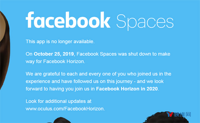 为新VR社交平台Horizon让路，Facebook Spaces正式停止运营
