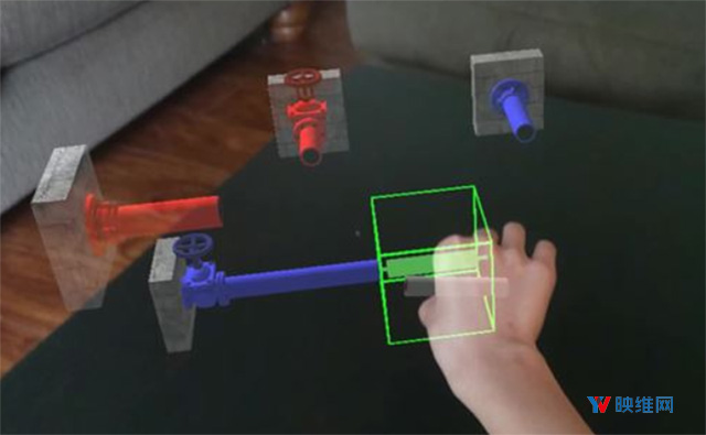 微软公开发行了一款HoloLens 2益智游戏《HoloPipes》