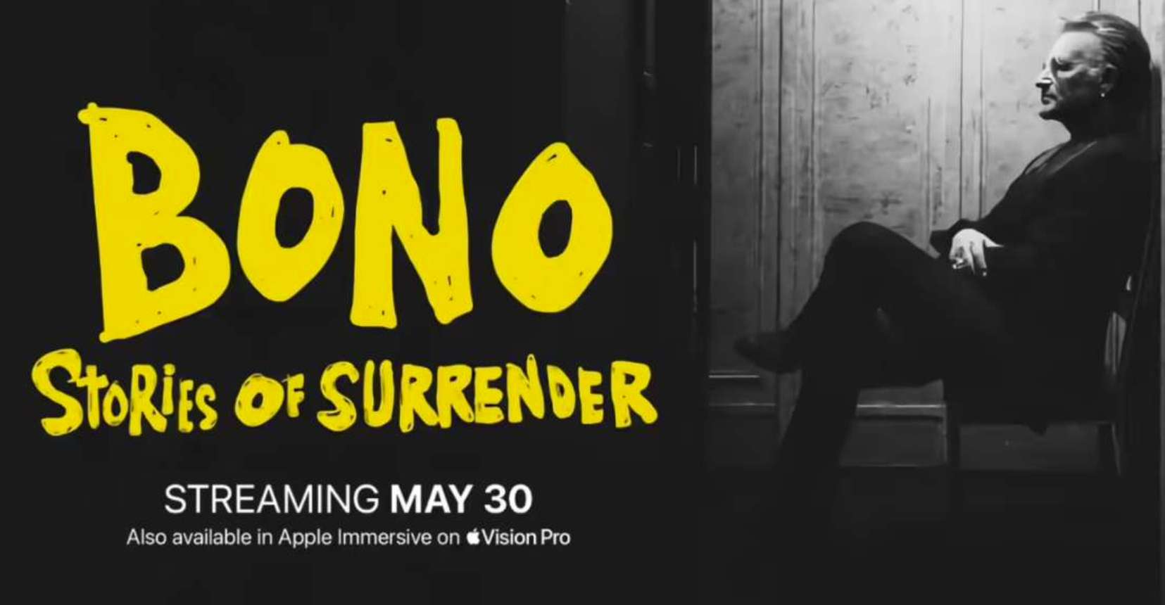 U2主唱谈Vision Pro沉浸式音乐叙事纪录片《Bono: Stories of Surrender》