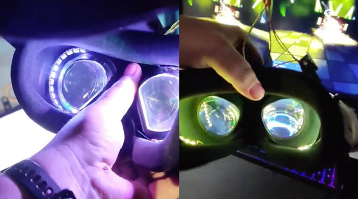 VR达人在VR头显内安装LED灯，实现惊艳大FOV错觉