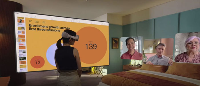 苹果为Vision Pro视频聊天应用提供“Avatar Webcam”视图