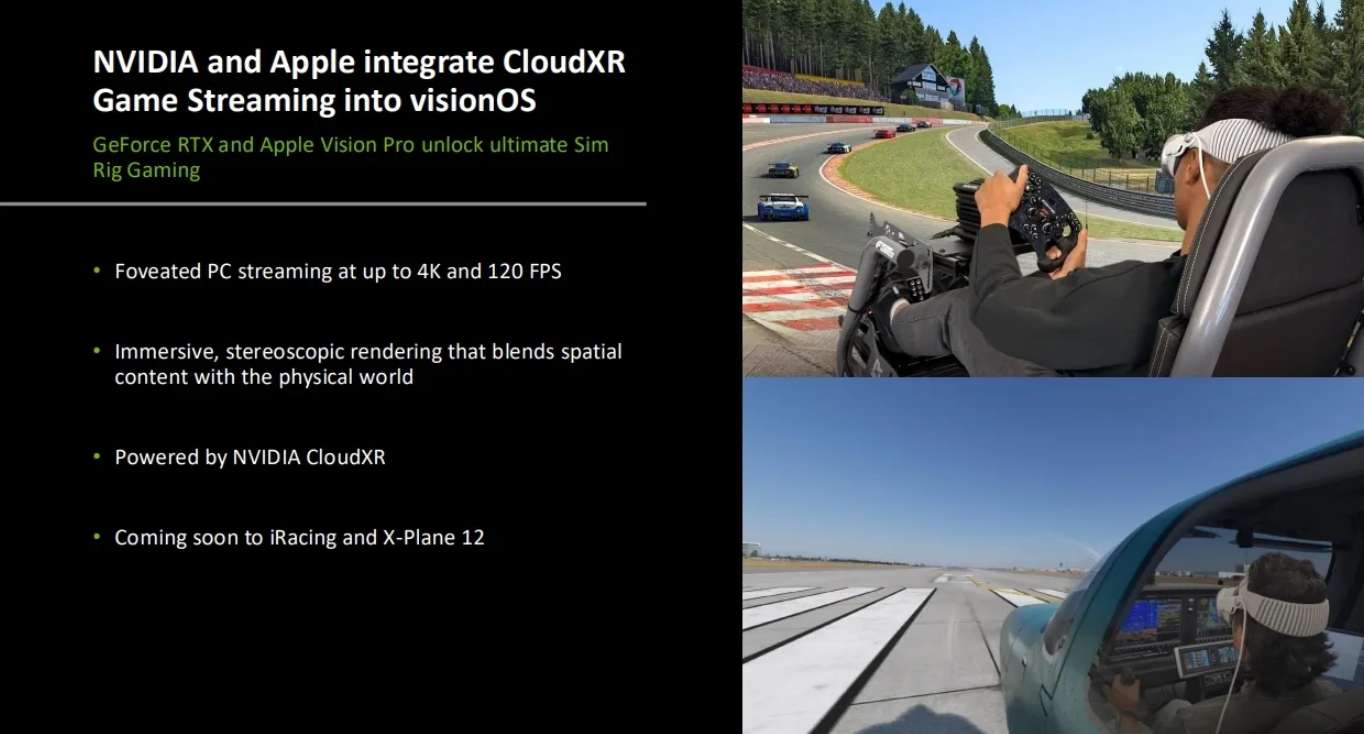 英伟达CloudXR 6.0将登陆visionOS，支持畅玩《iRacing》和《X-Plane》