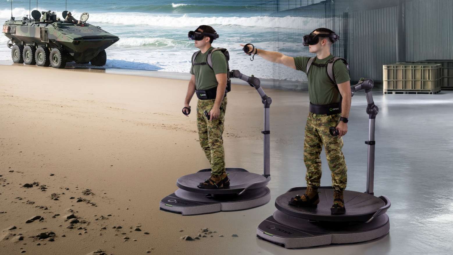 美国海军陆战队引入Virtuix全向跑步机，推进沉浸式作战模拟