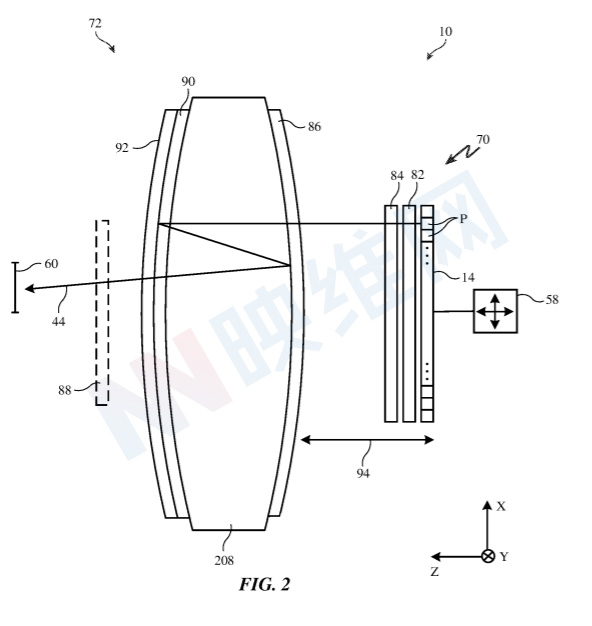苹果再申请可调节透镜专利，允许眼镜用户不戴眼镜直接穿戴AR/VR头显