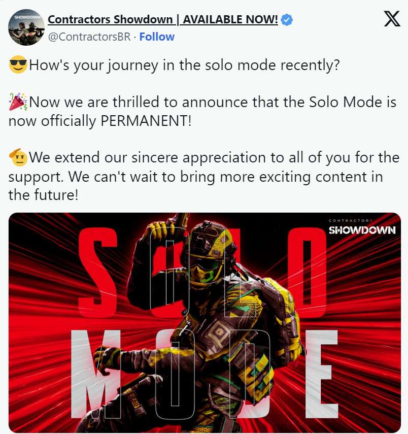 VR吃鸡游戏《Contractors Showdown》正式发布单人模式